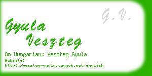 gyula veszteg business card